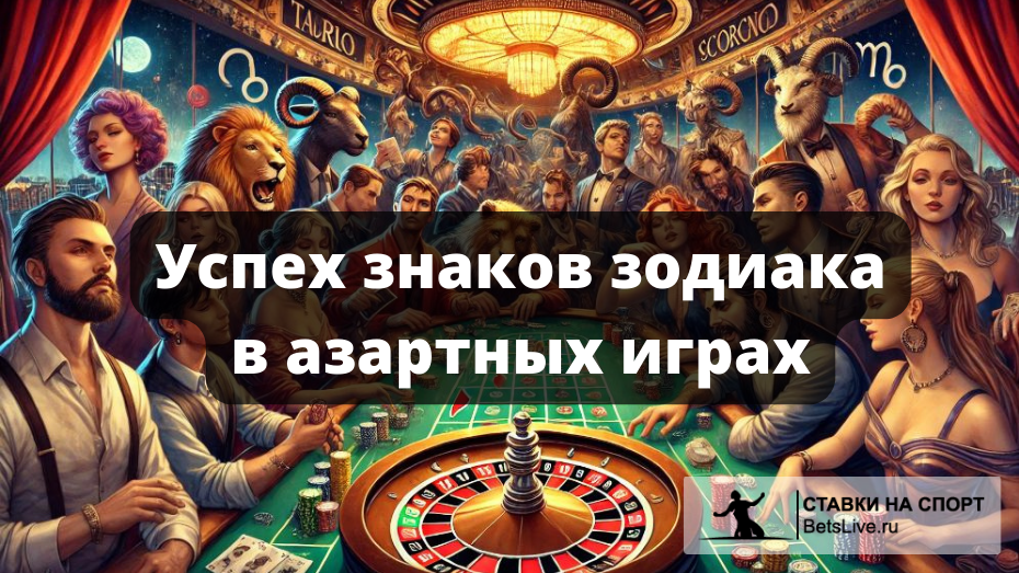 Успех знаков зодиака в азартных играх