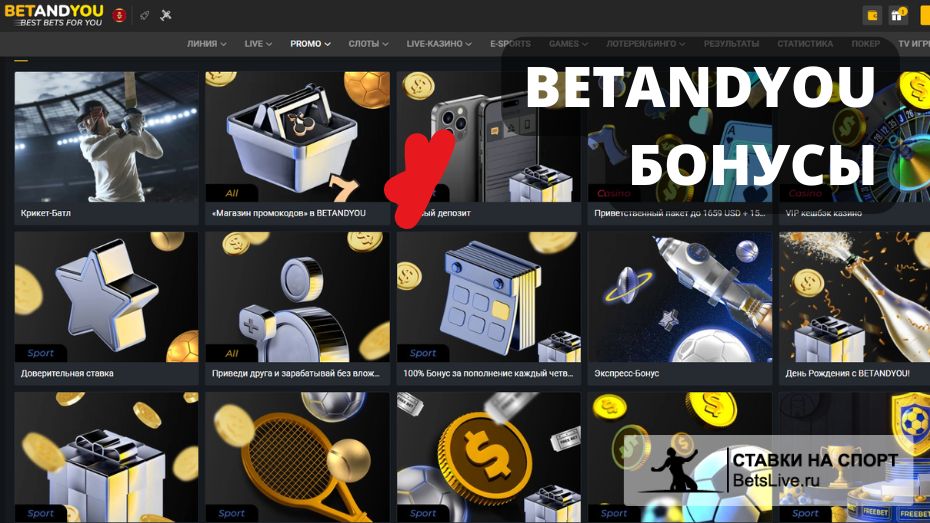 betandyou бонусы