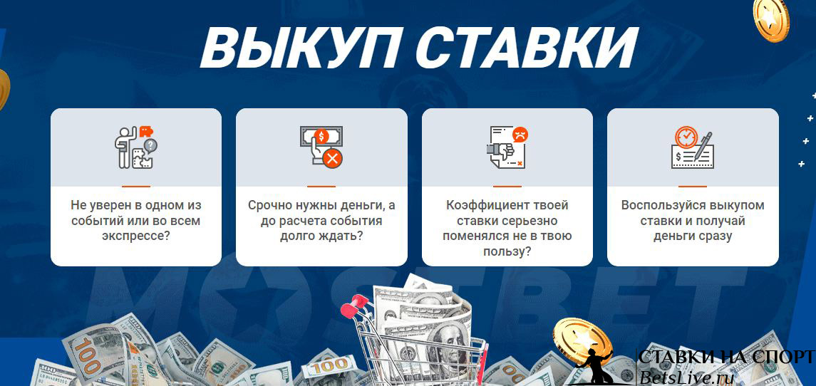 Выкуп ставки в Мостбет