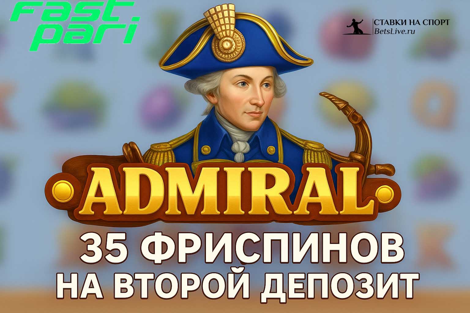 35 фриспинов на второй депозит в FastPari
