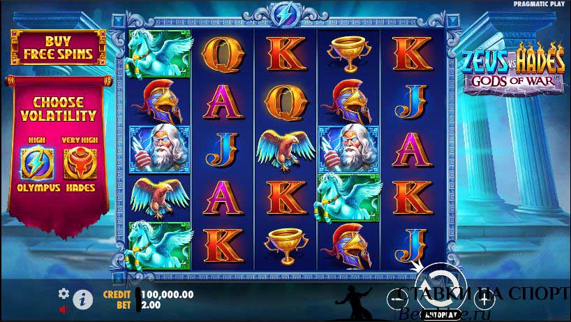 Обзор на Zeus vs Hades: Gods of War слот
