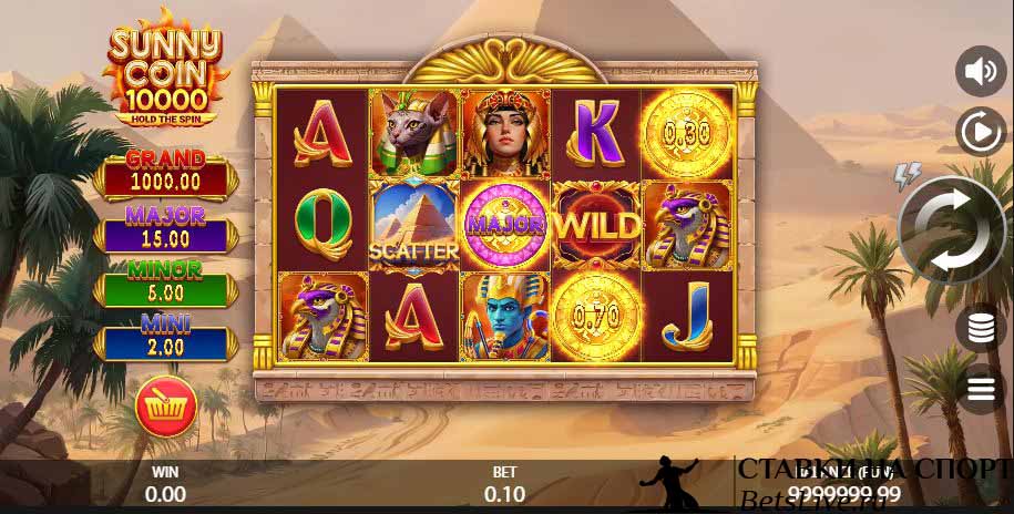 Обзор на Sunny Coin 10 000: Hold The Spin slot