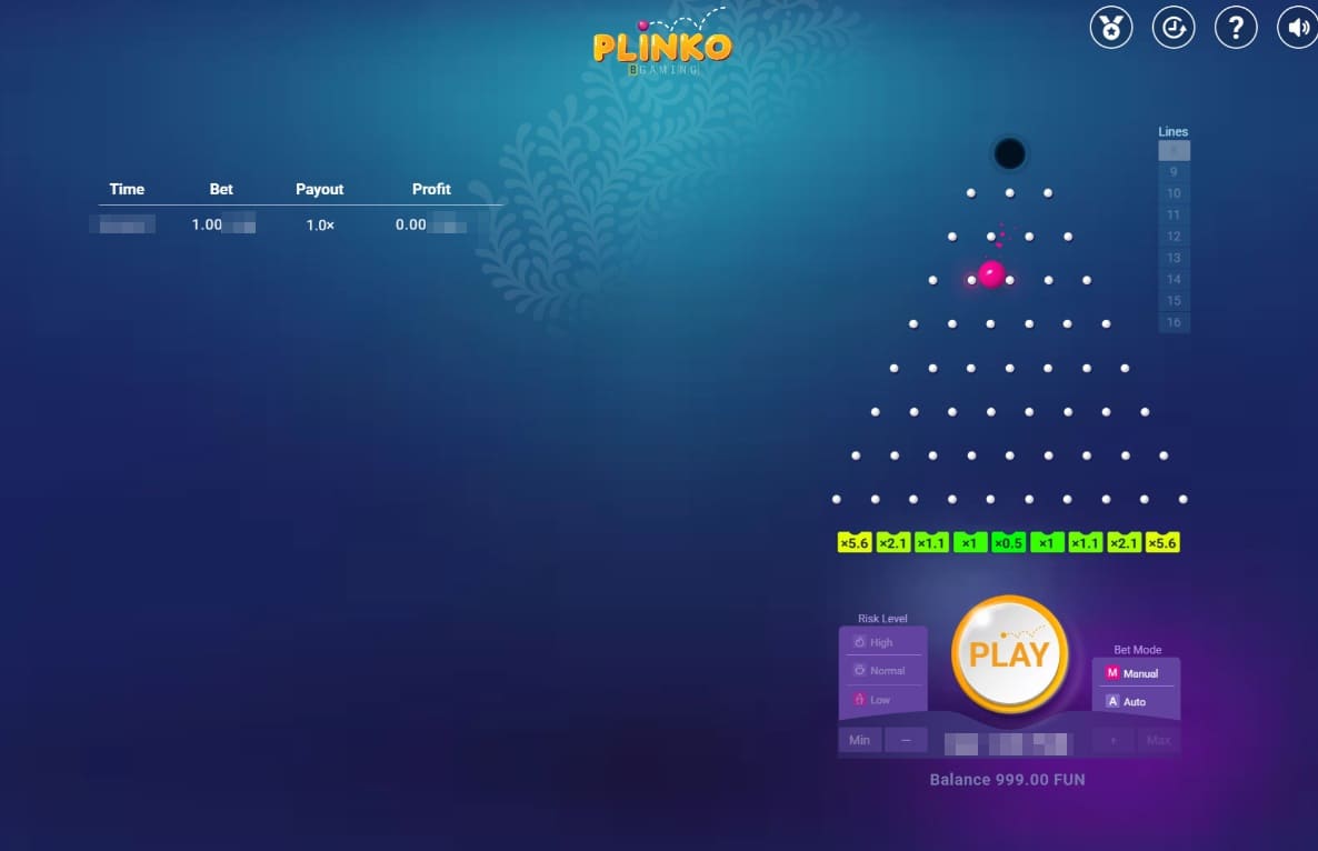 Игра Плинко
