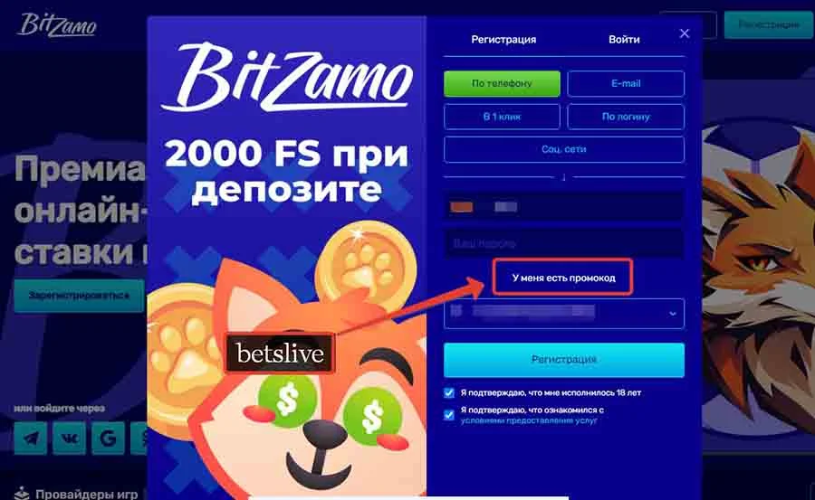 Bitzamo casino обзор
