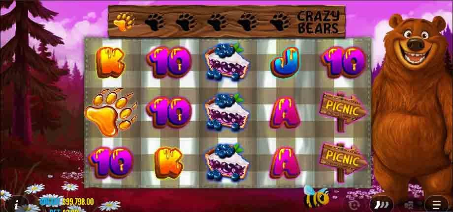 Bear Crazy слот: бонусный раунд демо